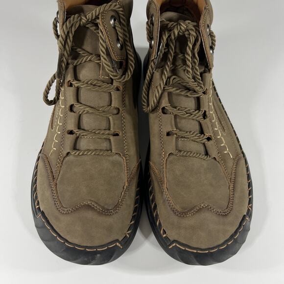 Salkin Men’s Leather Handmade Trail Outdoor Boots US Size 11.5 EU Size 45 Brown main image 8
